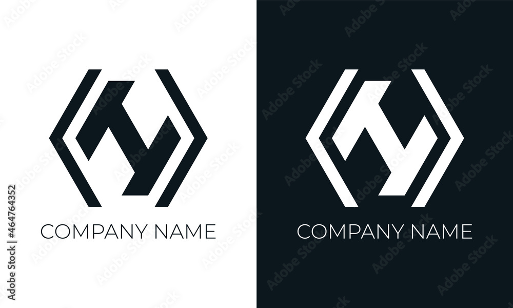 Initial letter h logo vector design template. Creative modern trendy h typography and black colors. Initial letter h logo vector design template. Creative modern trendy h typography and black colors.