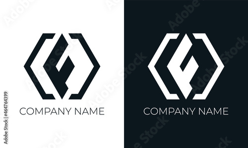 Initial letter f logo vector design template. Creative modern trendy f typography and black colors.