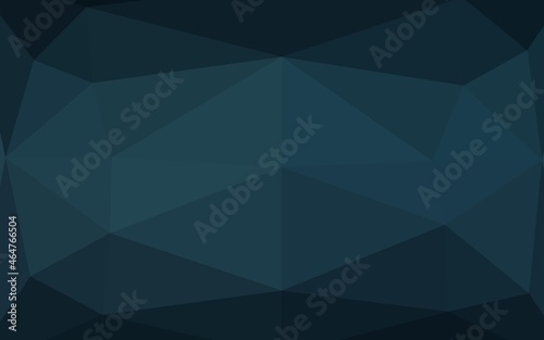 Dark BLUE vector triangle mosaic texture.