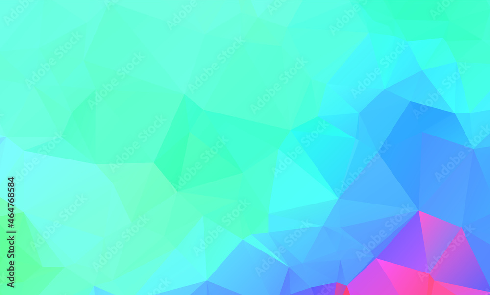 Obraz premium low poly geometric background with abstract pattern made of color light blue shapes