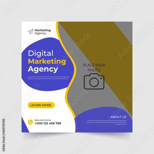 Digital marketing agency creative and Instagram post template banner Design