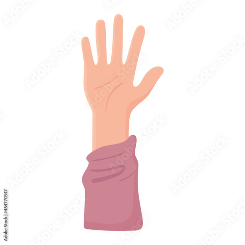 raised hand icon