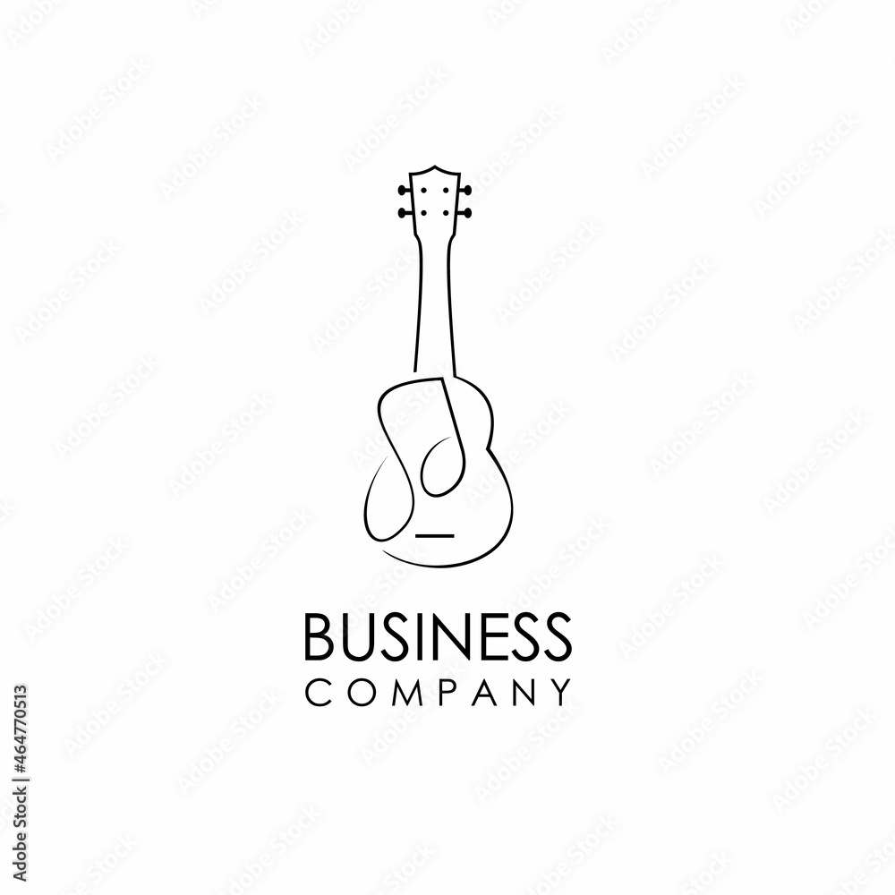 logo for music industry, ukulele logo template logo for music industry, ukulele logo template