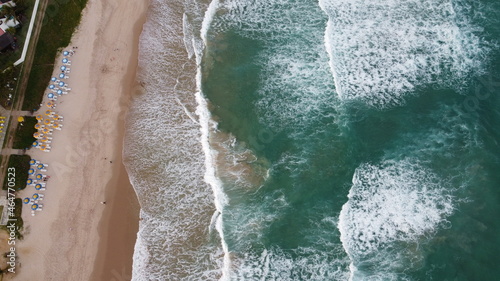 vista superior do litoral do mar de maragogi