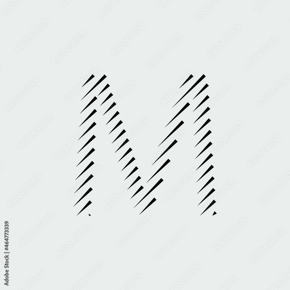 M stylish font letter and logo design M stylish font letter and logo design