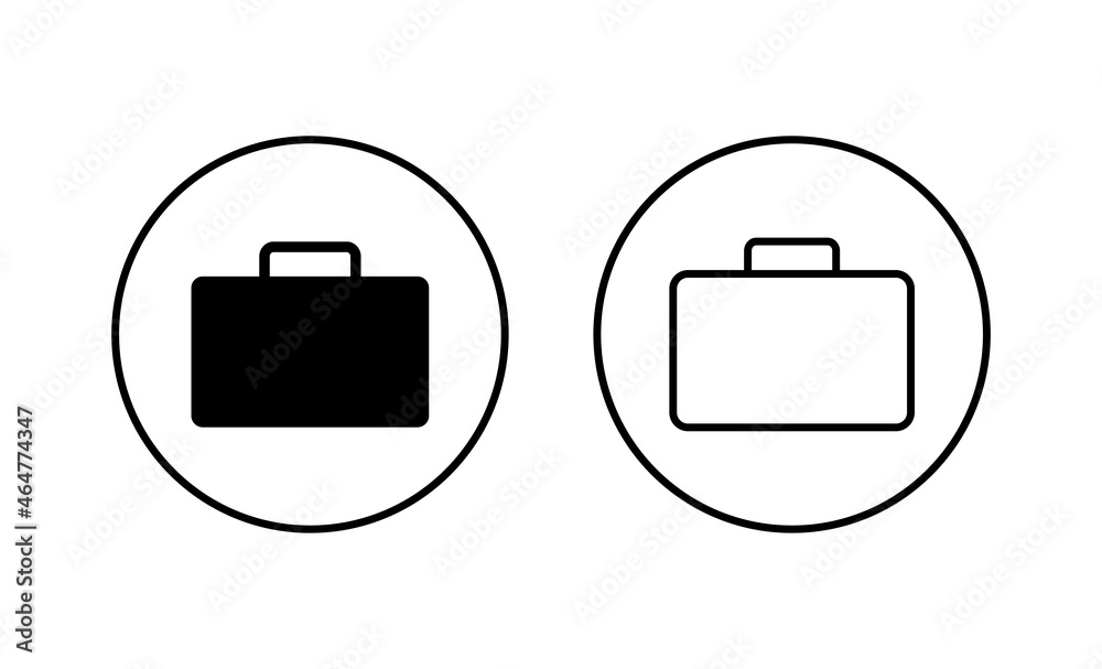 Briefcase icons set. suitcase sign and symbol. luggage symbol. Briefcase icons set. suitcase sign and symbol. luggage symbol.