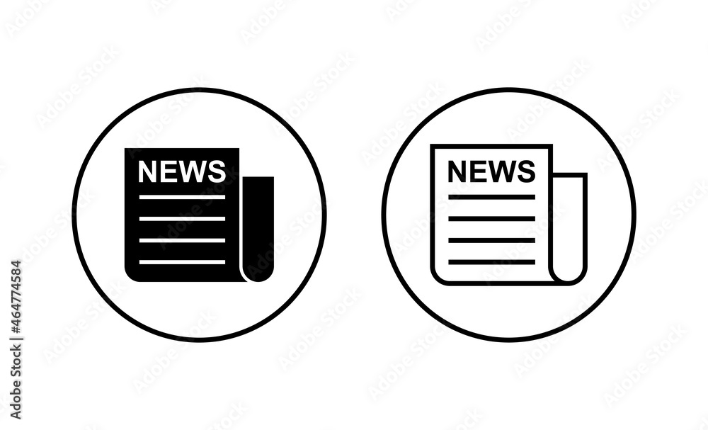 Newspaper icons set. news paper sign and symbolign Newspaper icons set. news paper sign and symbolign