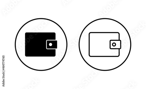 Wallet icons set. wallet sign and symbol