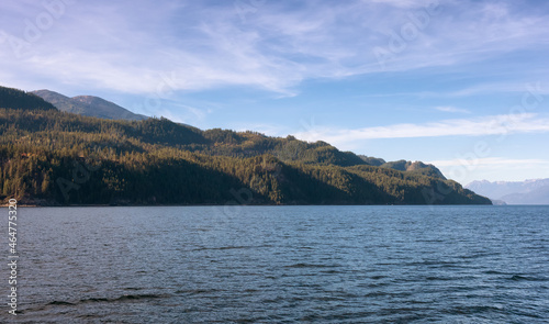Scenic View of Kootenay Lake. Sunny Fall Season Day. Near Nelson, British Columbia, Canada. © edb3_16