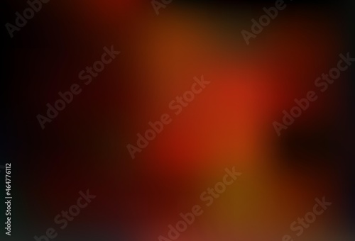 Dark Orange vector blurred shine abstract template.