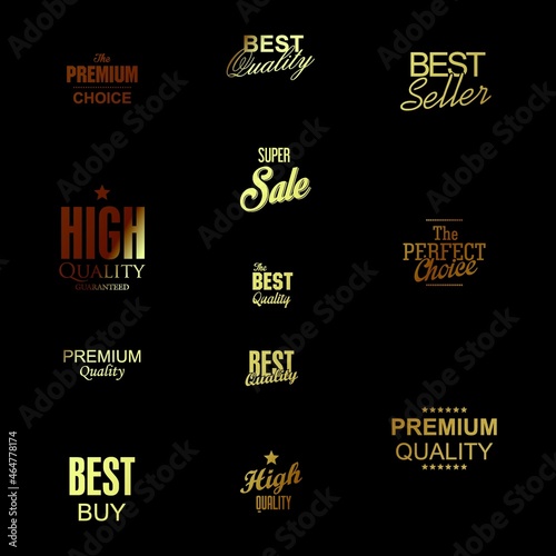 set of retro premium vintage text letter logo design vector template