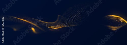 Fotografie Abstract gold particular background