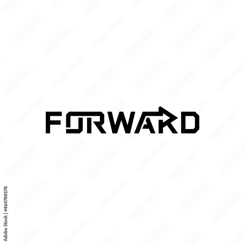 Forward wordmark, business logo design. Forward wordmark, business logo design.