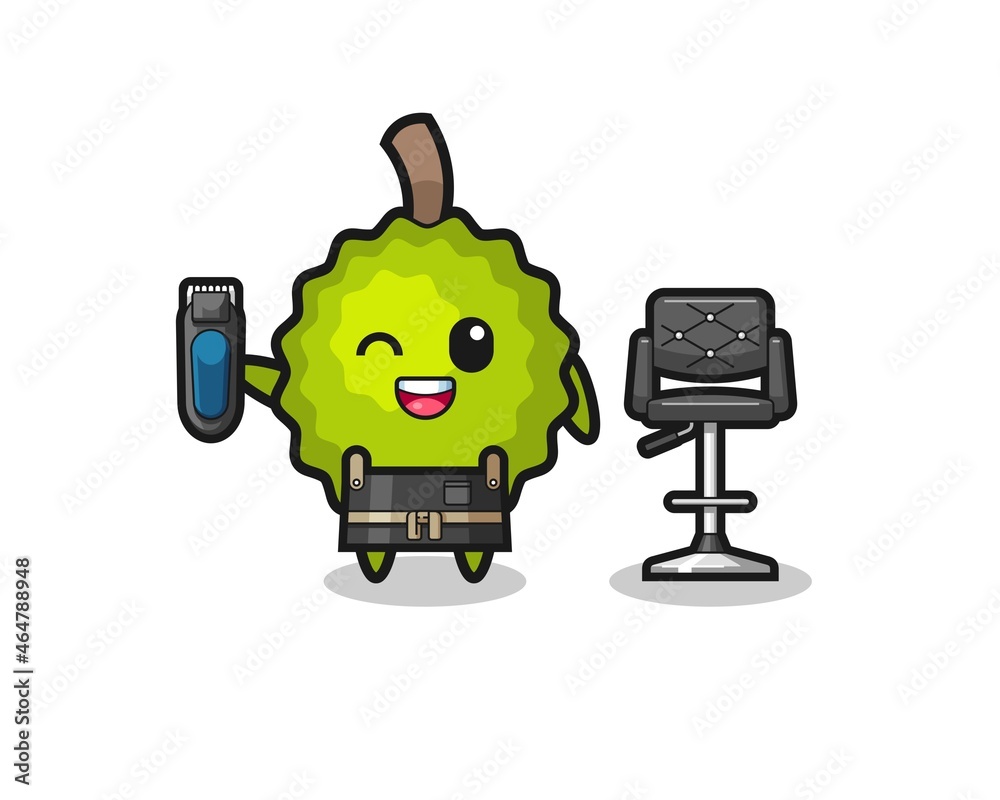 durian barbershop is holding a trimer durian barbershop is holding a trimer