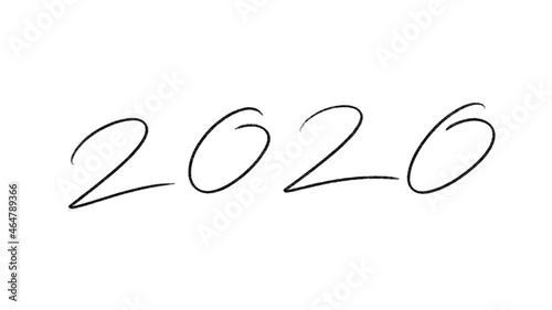 2022 Year Handwriting with Pencil sketch | Pencil sketching background | Drawing animation looping background 4K