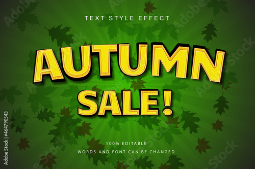 Autumn Sale Editable Text Effect