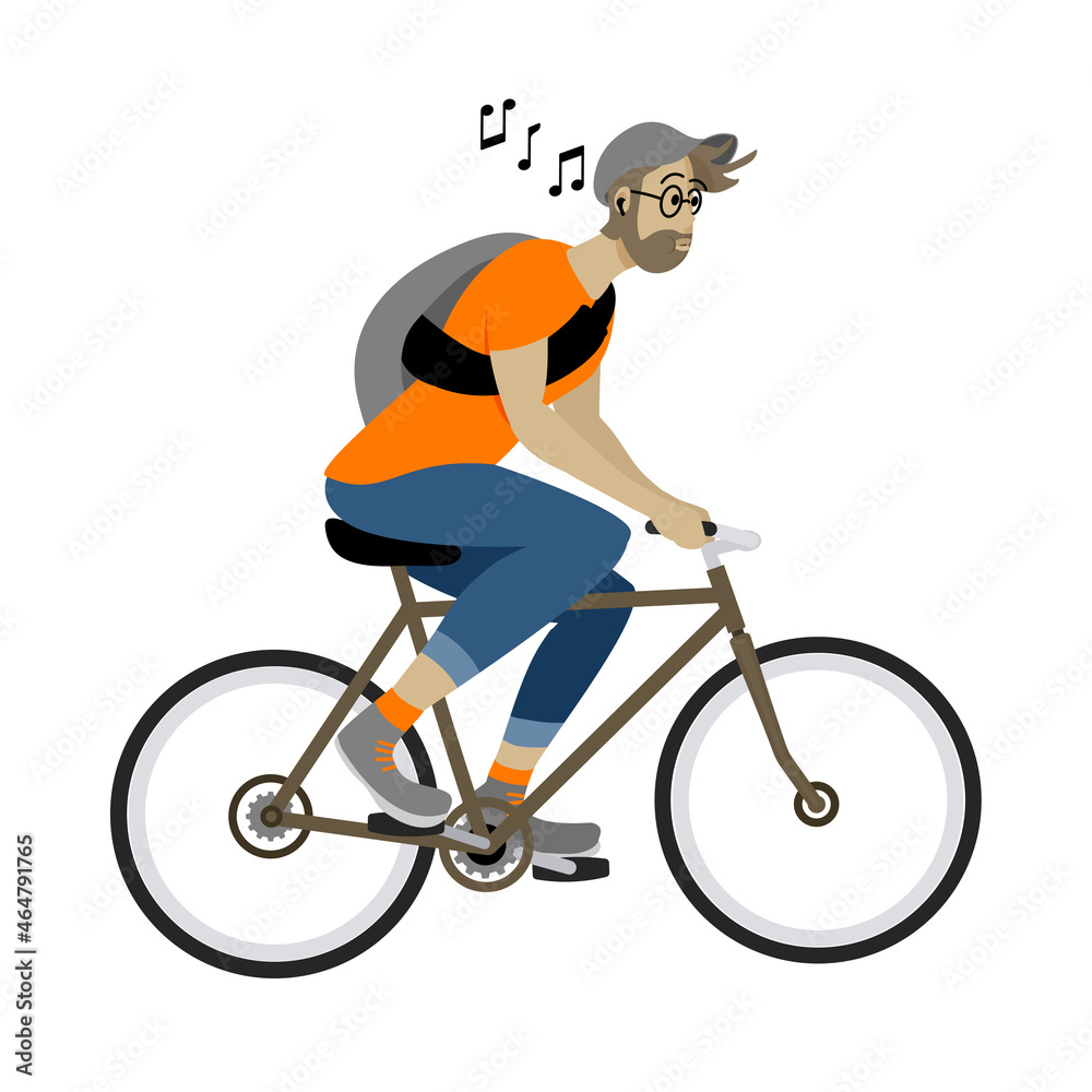Naklejka premium Cyclist
