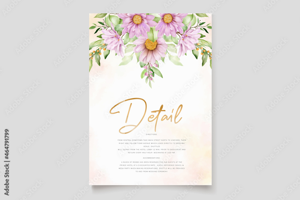 hand drawn daisy watercolor background design hand drawn daisy watercolor background design