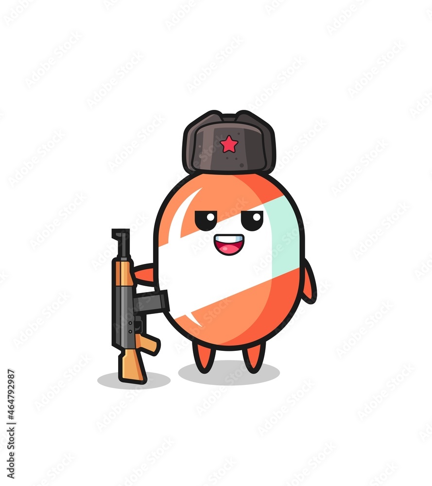 cute candy cartoon as Russian army cute candy cartoon as Russian army