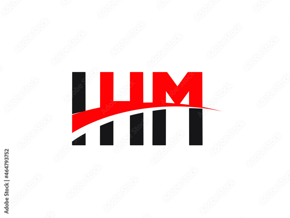 Obraz premium IHM Letter Initial Logo Design Vector Illustration