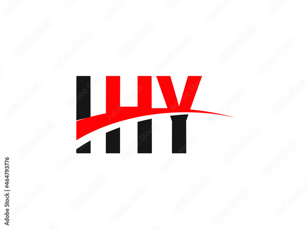 Obraz premium IHY Letter Initial Logo Design Vector Illustration