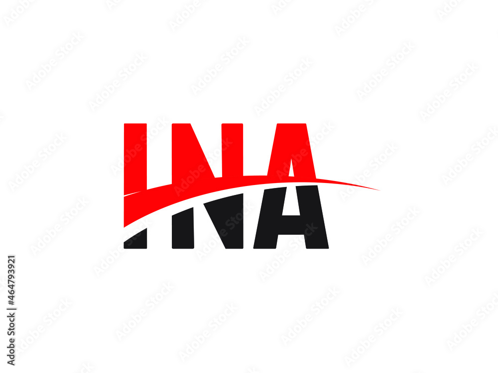INA Letter Initial Logo Design Vector Illustration