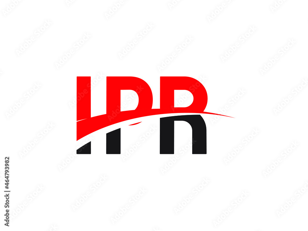 Obraz premium IPR Letter Initial Logo Design Vector Illustration