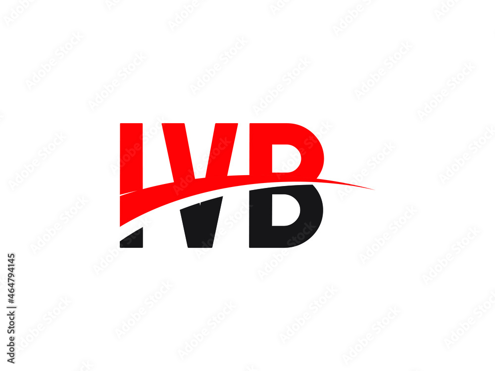 Obraz premium IVB Letter Initial Logo Design Vector Illustration