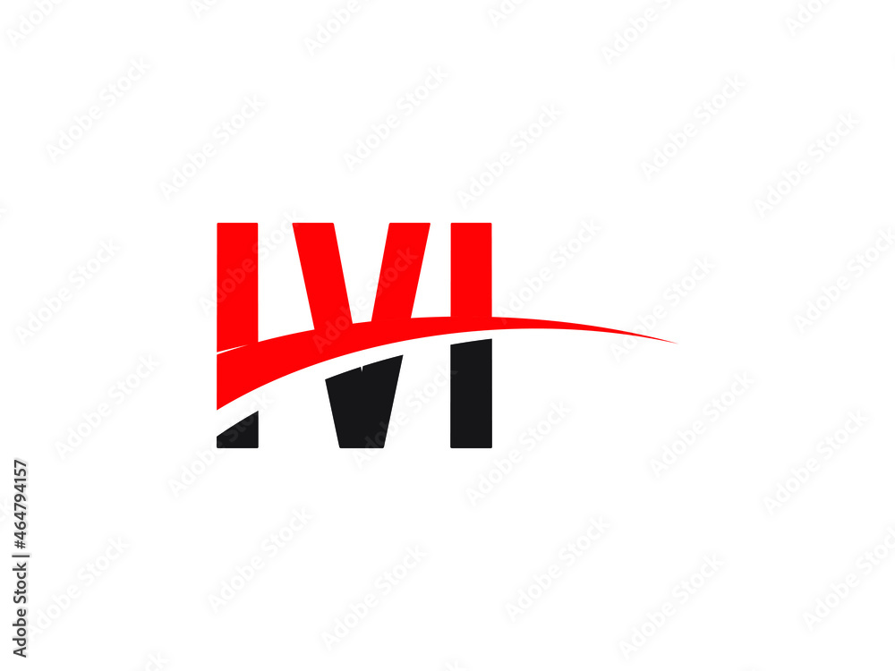 Obraz premium IVI Letter Initial Logo Design Vector Illustration