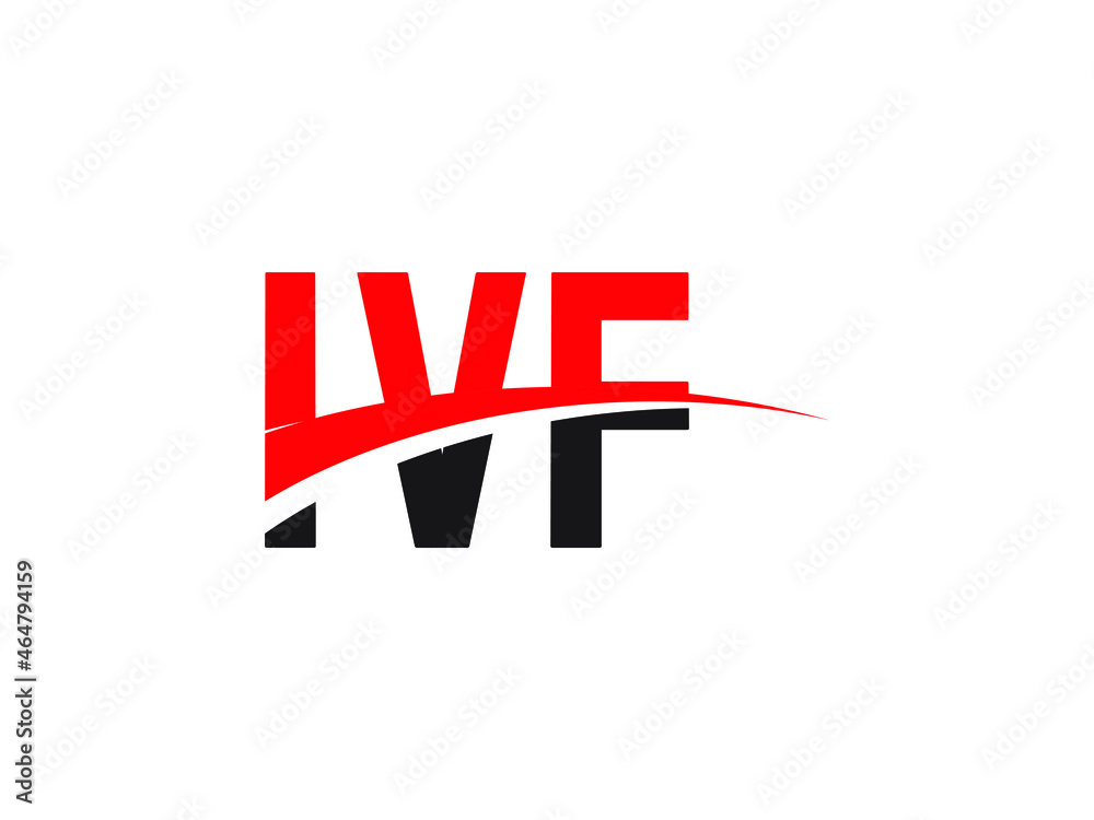 Obraz premium IVF Letter Initial Logo Design Vector Illustration