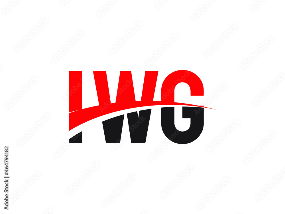 Fototapeta premium IWG Letter Initial Logo Design Vector Illustration