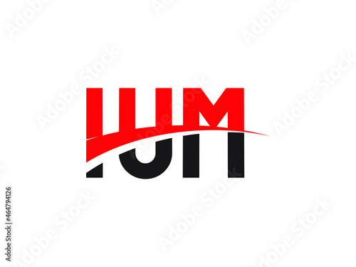 IUM Letter Initial Logo Design Vector Illustration
