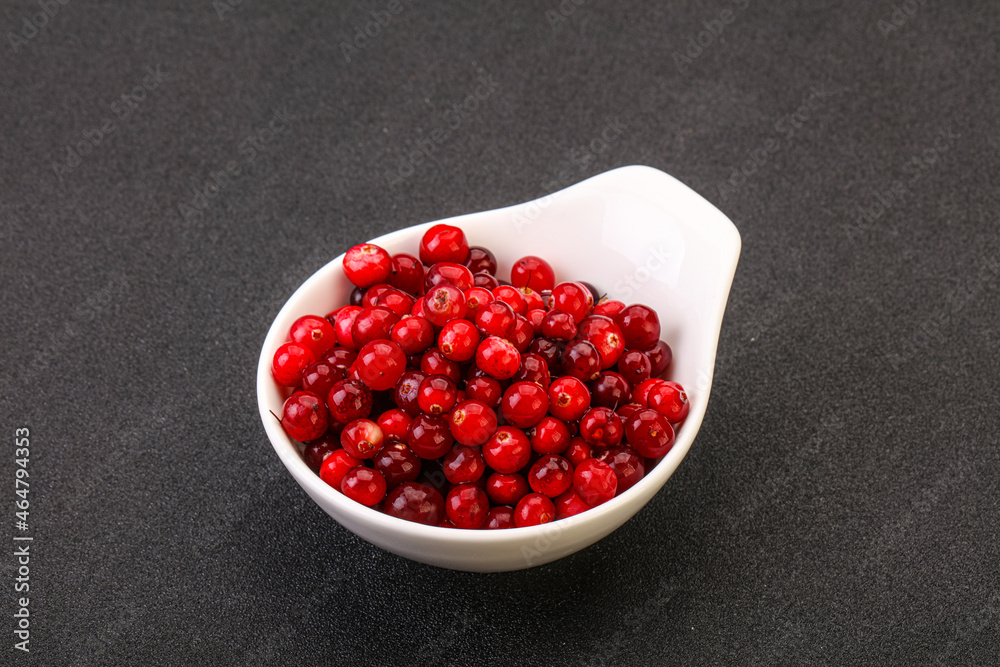 Sweet and tasty cranberry in the bowl Sweet and tasty cranberry in the bowl