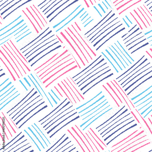 Seamless abstract geometric pattern of jumbled stripes.
