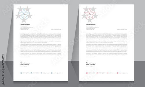 Letterhead format template  business style letterhead design template. Company letterhead template designs.