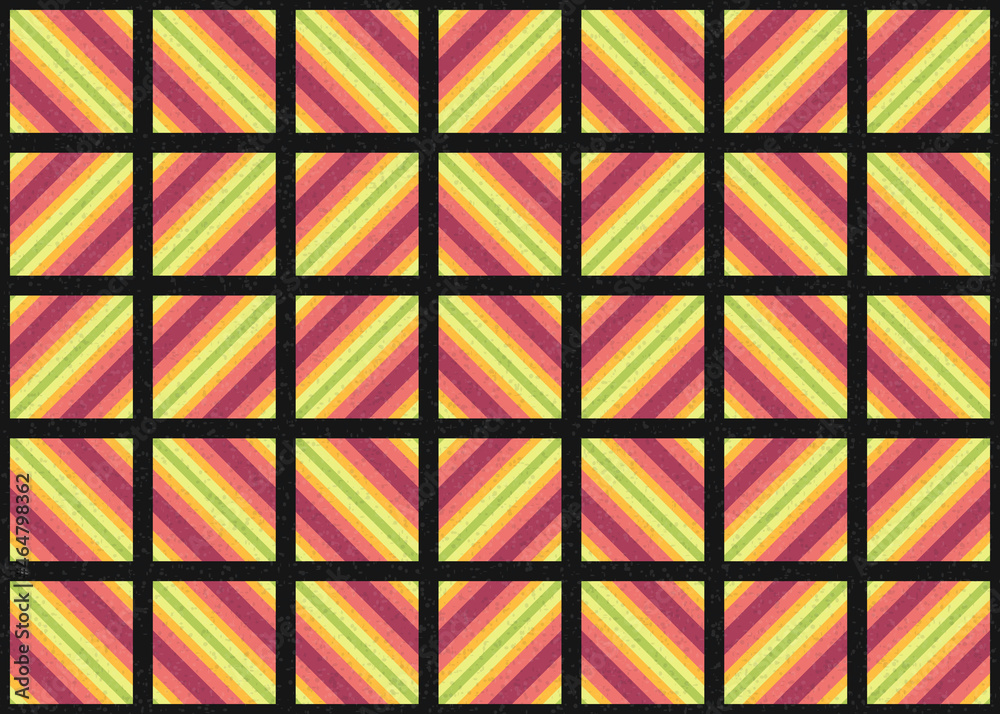 Fototapeta premium Abstract Geometric Pattern generative computational art illustration