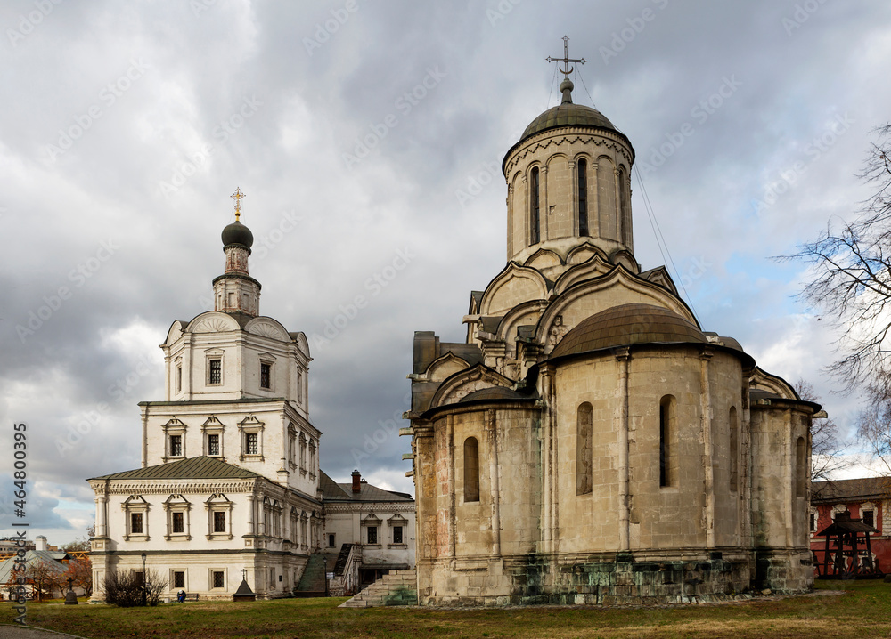 Moscow, Russia, Spaso-Andronikov Monastery. Spassky Cathedral and St. Michael's Church.
 An inactive monastery of the Russian Orthodox Church, located on the left bank of the Yauza River. It was found