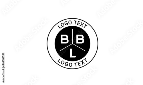  Vintage Retro BBL Letters Logo Vector Stamp