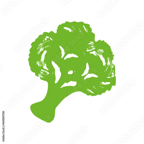 broccoli vegetable grunge style