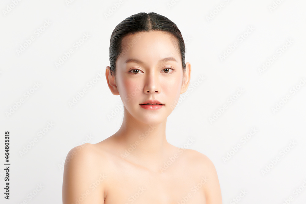 Beautiful young asian woman with clean fresh skin on white background, Face care, Facial treatment, Cosmetology, beauty and spa, Asian women portrait. Beautiful young asian woman with clean fresh skin on white background, Face care, Facial treatment, Cosmetology, beauty and spa, Asian women portrait.