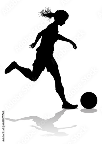 Female Soccer Football Play...