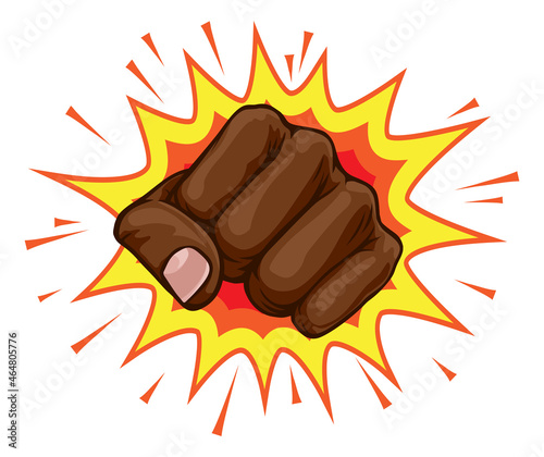 Fist Punch Hand Comic Pop Art Explosion Cartoon