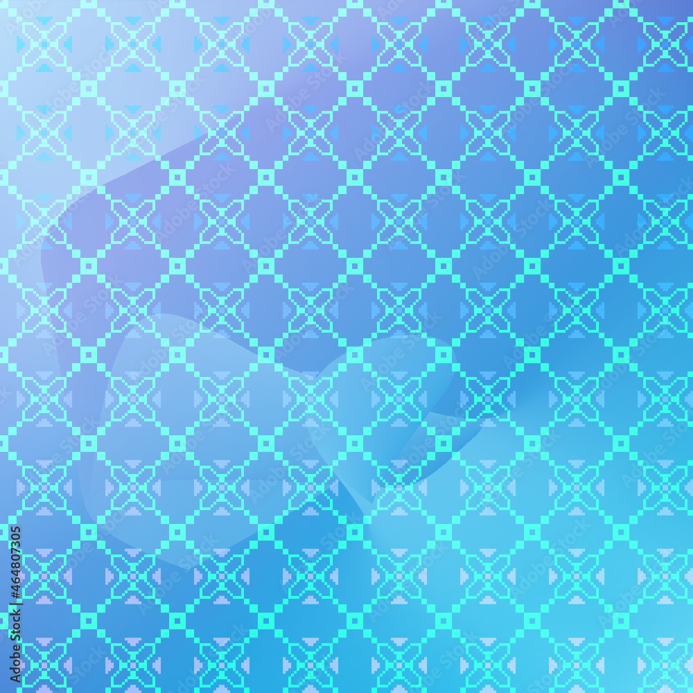 Fototapeta premium abstract blue gradient background with glowing pattern