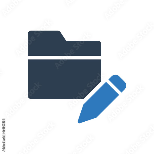 folder edit pencil icon