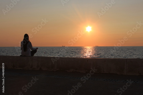 sunset on the beach