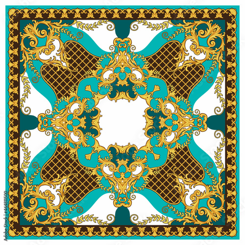 Design of kerchief in Baroque style