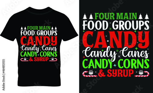Christmas, Santa, Gift T-shirt design photo