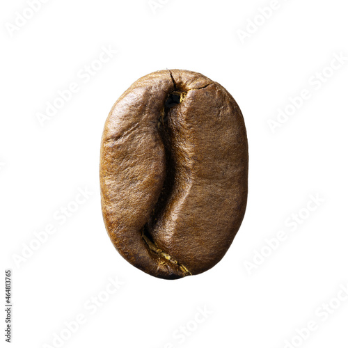 Roasted coffee bean isolated on white background