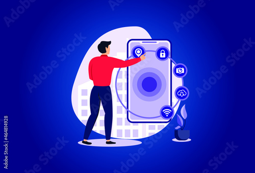 Intelligent interface illustration exclusive design inspiration 