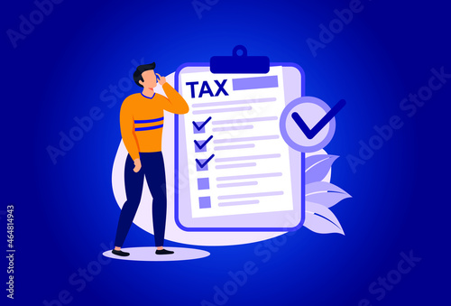 Personal Income Tax illustration exclusive design inspiration 